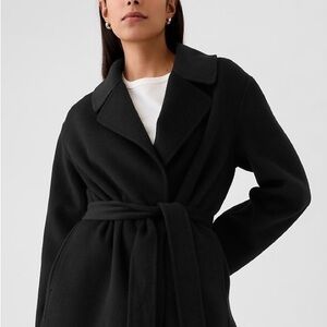 GAP Belted Double-Faced Wool Coat
